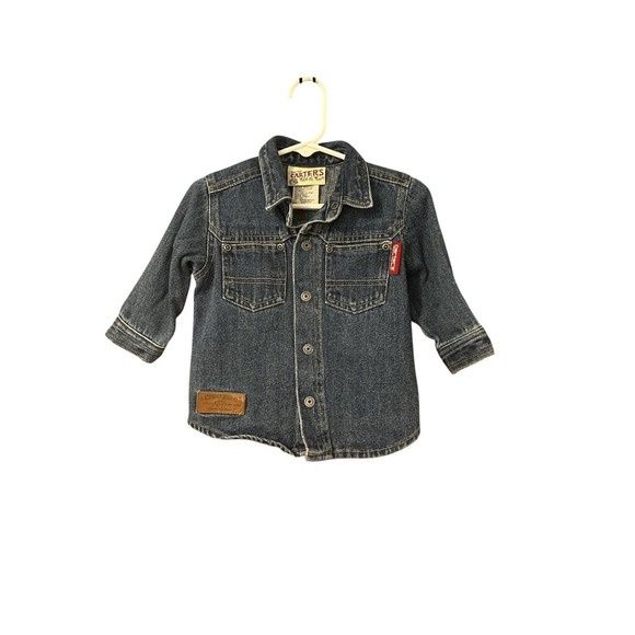 Carters Watch The Wear Vintage 12 Months Baby Jean Jacket - Picture 1 of 4